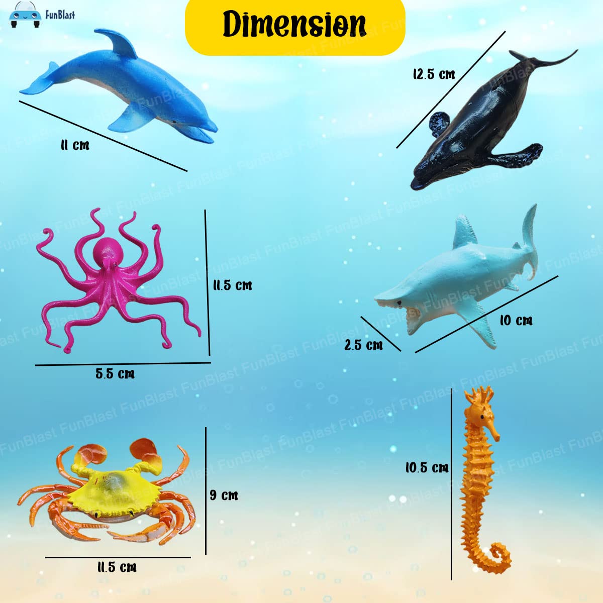 Realistic Sea Animal Toys - 20 Pcs Under Sea World Sea Animal Toys for Kids, Marine Animals Toys, Ocean Creature Toys, Sea Animal Toy Figure for 3+ Years Old Kids