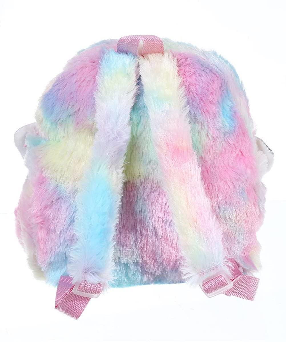 Unicorn Soft Fur Bag for Kids - School & Picnic Bag/Lightweight Travel School Mini Backpack for Girls & Kids, Birthday Gift for Girls, Return Gift (Random Color)