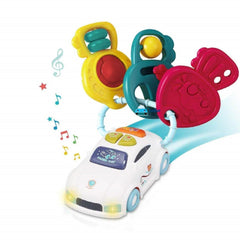 Musical Car with Keys Rattle Toy for Baby Toy Car with Colorful Keys and Sound Toy for Babies - Random Color-1 Unit