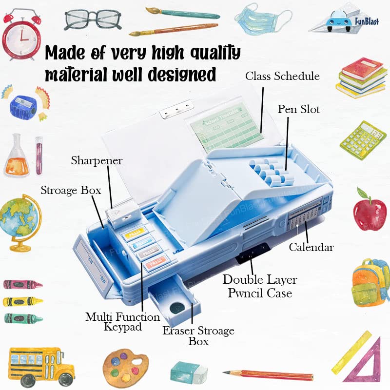 Multifunctional Pencil Box for Kids, Space Pencil Box for Boys, Kids Pencil Box for Boys & Girls