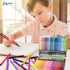 Washable Watercolor Pens Set - Colouring Kit Art Markers Colour Sketch Pens Set Kids Artists Sketching Drawing Materials – 48 Watercolor Pen Set