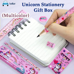 Unicorn Stationary Kit for Girls Pencil Pen Book Eraser Sharpener - Stationary Kit Set for Girls/Birthday Gift