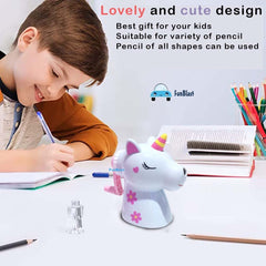 Sharpener for Kids - Pencil Sharpener, Table Sharpener Machine, Pencil Cutter for Kids, Unicorn Stationery Pencil Sharpener for School and Office