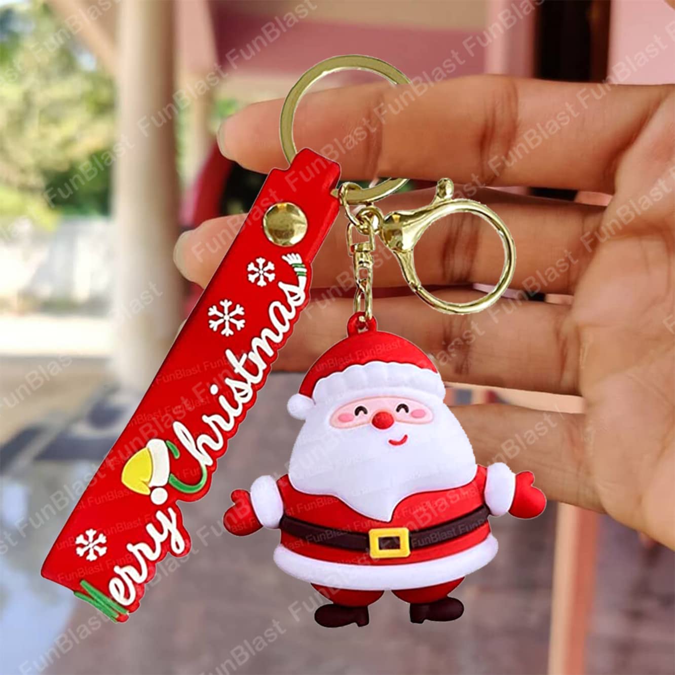 Merry Christmas Keychain for Girls – Kawaii Keychain, Keyring, Key Ring for Girls, Return Gifts for Kids