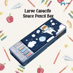 Multifunctional Pencil Box for Kids, Space Pencil Box for Boys, Kids Pencil Box for Boys & Girls