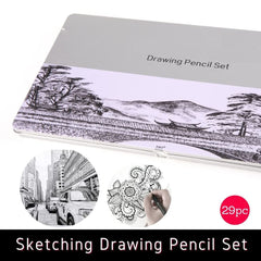 Professional Sketching & Drawing Art Tool Kit - Pencil Set for Sketching, Drawing Pencils, Pencil for Drawing, Graphite Pencil Set, Art Pencils, Shading Pencils Set of 29 Pcs