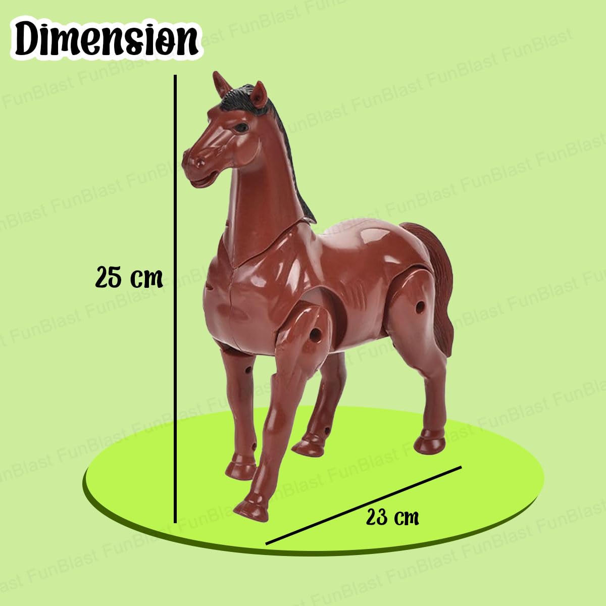 Walking Horse Toy - Animal Figure Toy with Walking and Realistic Sound, Horse Toy Battery Operated for 3+ Years Old Kids Boys, Girls