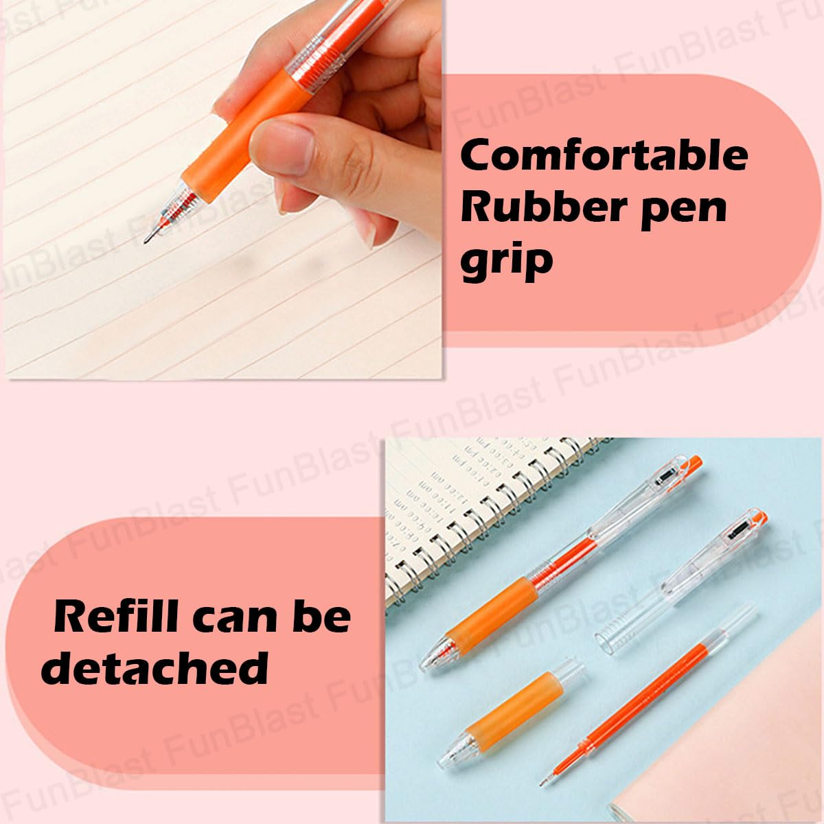 Gel Pens for Writing - Aesthetic Pens, 12 Colors Lightweight Gel Pen with Writing, Calligraphy, Journal (Pack of 12)