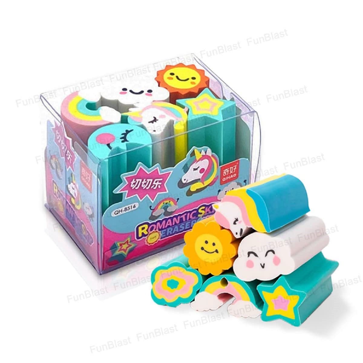 Rainbow and Unicorn Erasers for Kids – Colorful Pencil Erasers for Kids, Boys, Girls, Kawaii Erasers