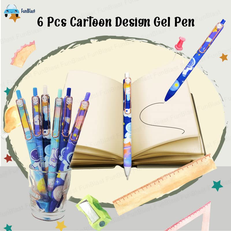 Gel Pens for Writing - Cartoon Design Lightweight Gel Pen with Comfort –  FunBlast