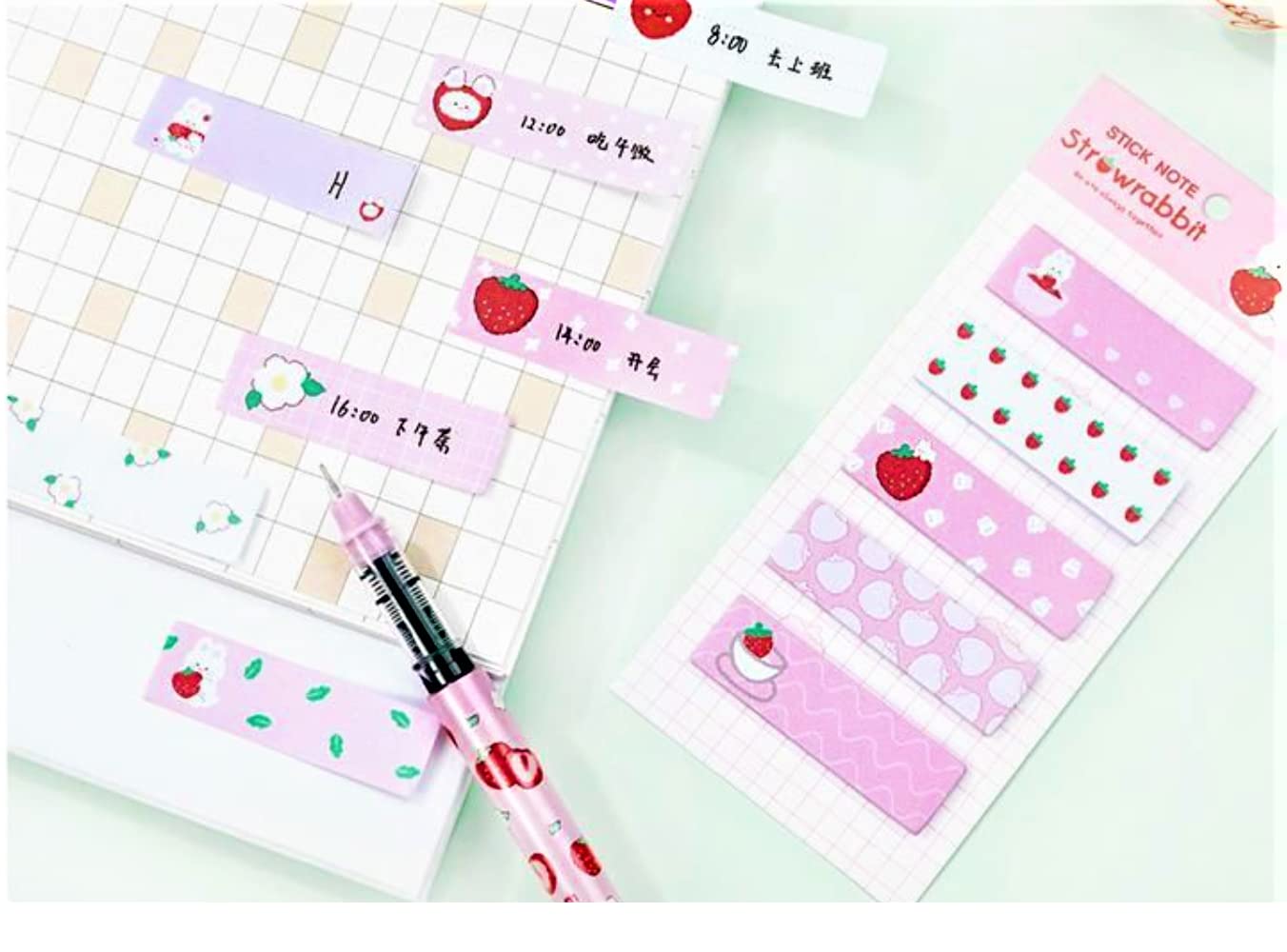 Sticky Notes – Sticky, Sticky Pad, Sticky Notes Cute, Stick Notes for Study, Stationary Items, Memo, Sticky Notes for Girls, Stationary Set for Kids (Set of 4 Sticky Notes)