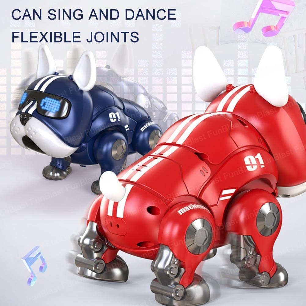 Robot Dog Toy – Robot Dog Toy Action Figure, Musical Dog Robot Toy with Colorful Flashing Lights and Music for Kids Boys Girls, Mechanical Dog Toys