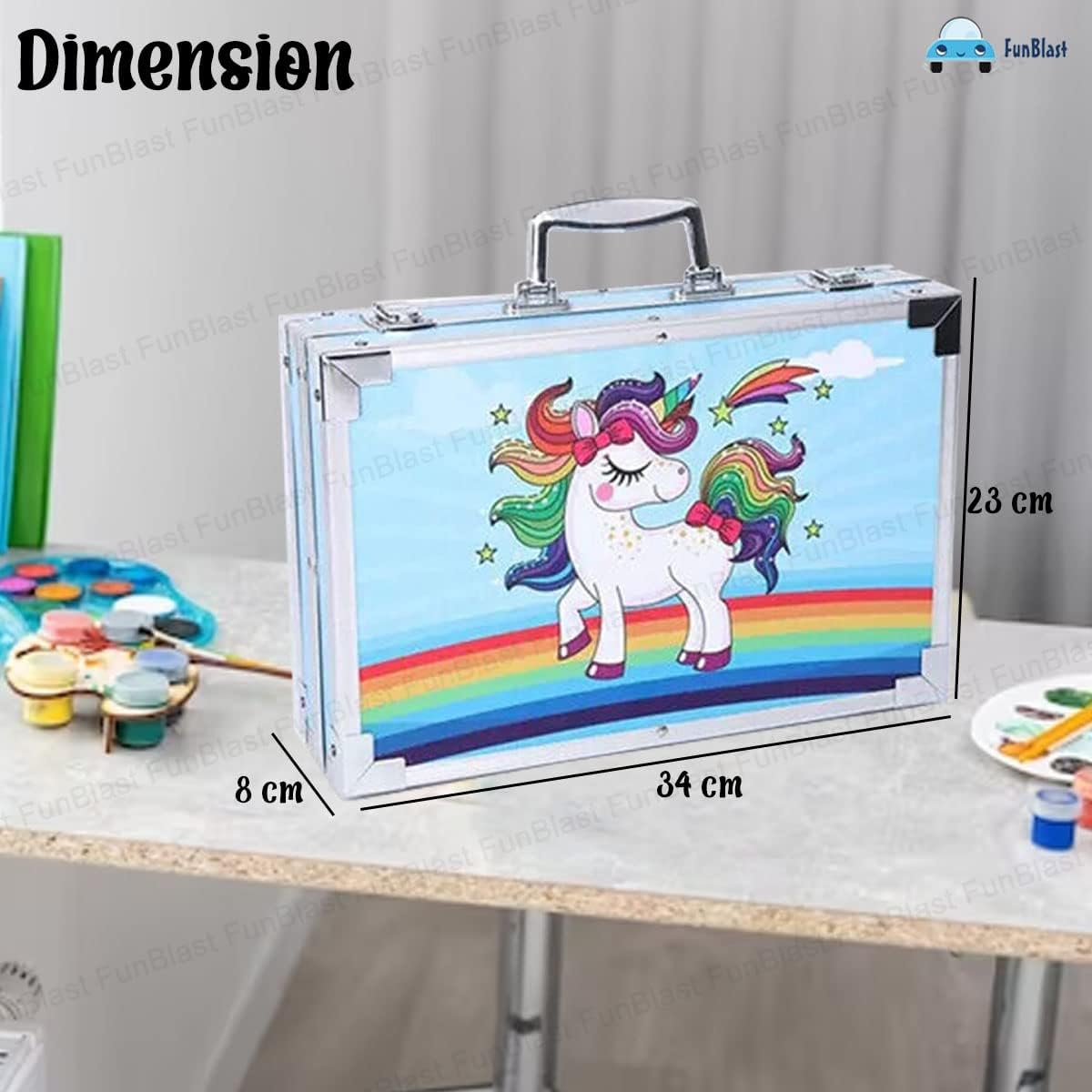 Artist Colour Set Unicorn Color Box With Multiple Coloring Kit, Profes ...