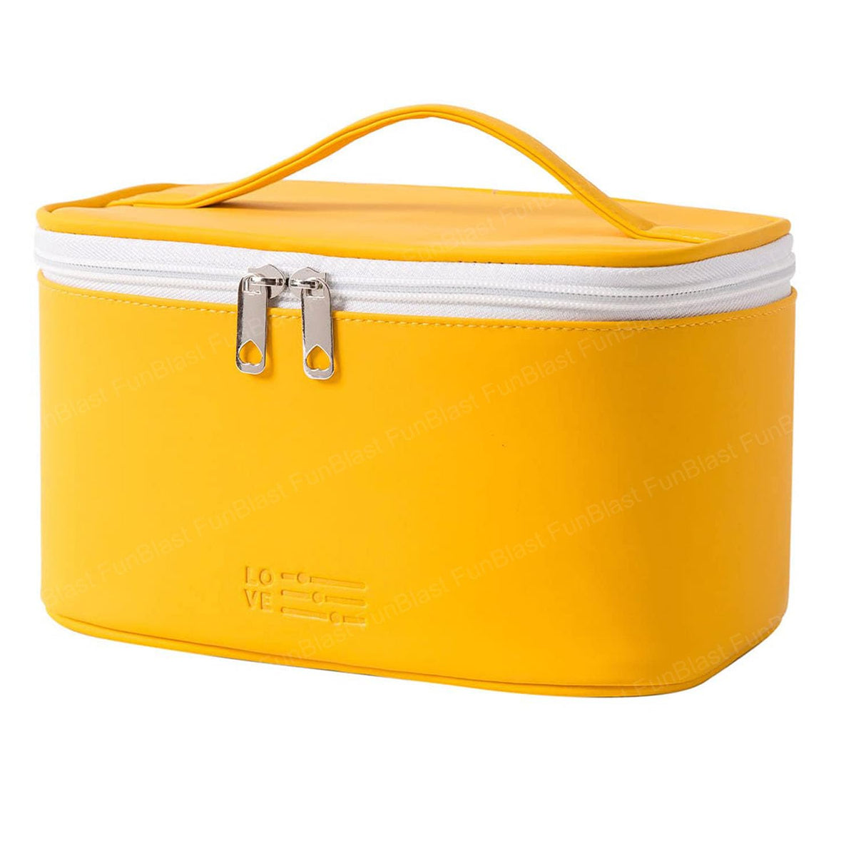 Toiletry Bag with Handle for Women (Yellow)