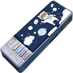 Multifunctional Pencil Box for Kids, Space Pencil Box for Boys, Kids Pencil Box for Boys & Girls