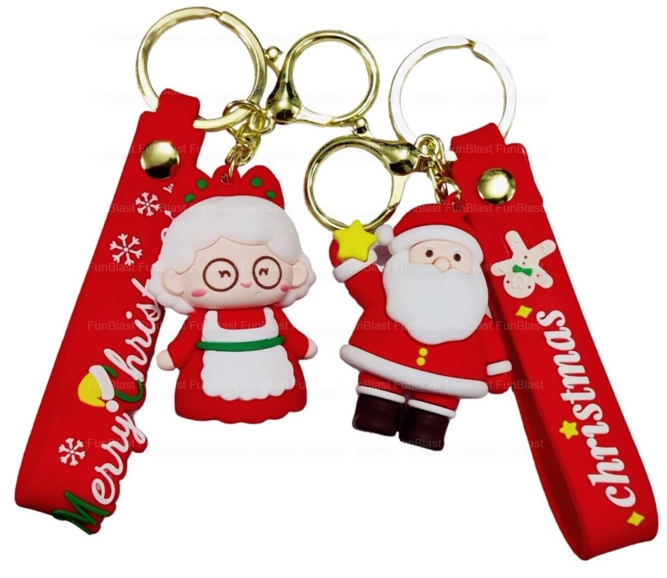 Merry Christmas Keychain for Girls – Kawaii Keychain, Keyring, Key Ring for Girls, Return Gifts for Kids