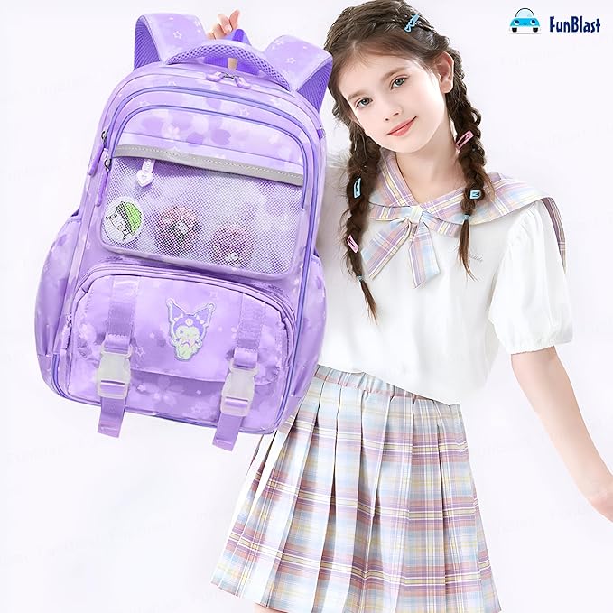 Kawaii School Backpack for Girls - Large Capacity Multifunctional Lightweight Bag for Travel, Picnic (42 X 25 X 15 CM)