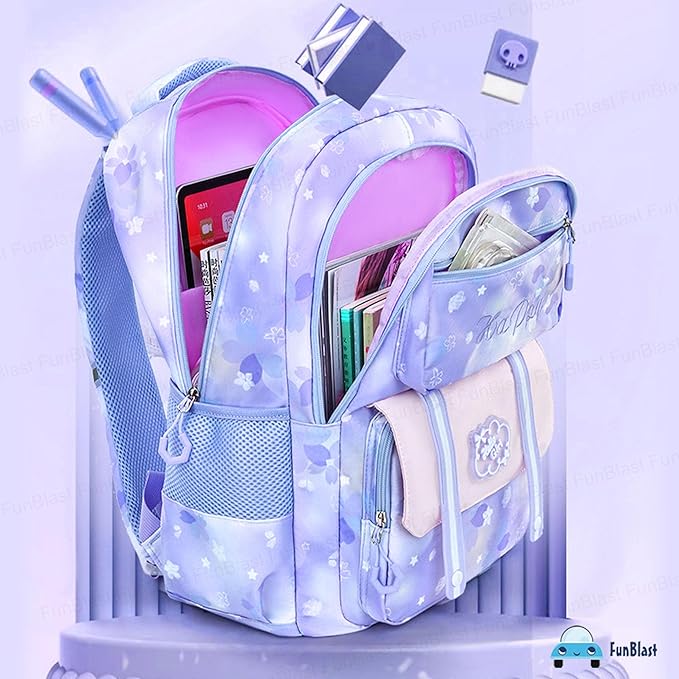 Kawaii School Backpack for Girls - Multifunctional Large Capacity Elementary School bag for Girls (45 X 30 X 20 CM)