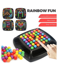 Rainbow Ball Chess Board Game, Game for Kids Puzzle Magic Rainbow Ball Matching Game – 48 Pcs Ball