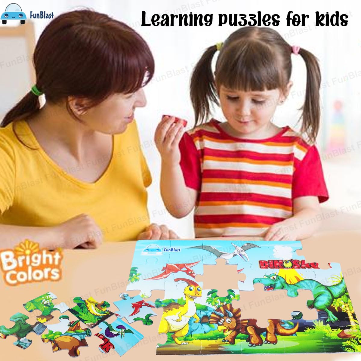 Dinosaur Jigsaw Puzzle for Kids Jigsaw Puzzle for Kids of Age 3-5 Years – 24 Pcs (Size 30X22 cm)