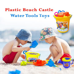 Plastic Beach Castle Water Tools Toys Sand Game - Kids Beach Toys, Sand Toys for Kids -Multicolor