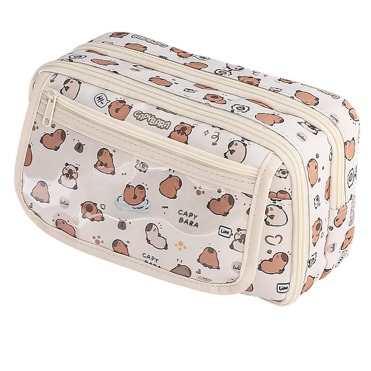 CapyBara Print Stationary Organizer Pouch for Kids & Adults