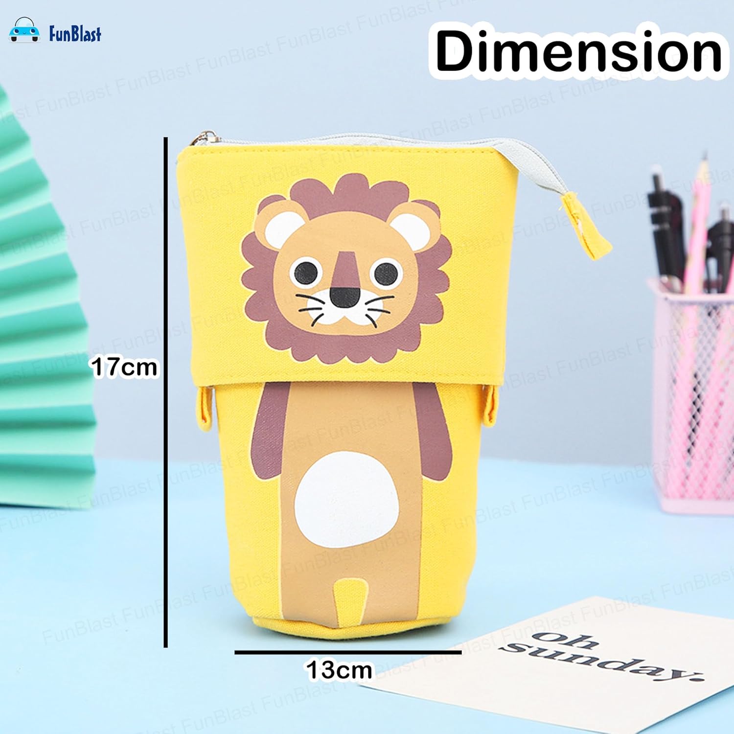 Boba Pop-Up Stationery Organizer for Kids (Lion)