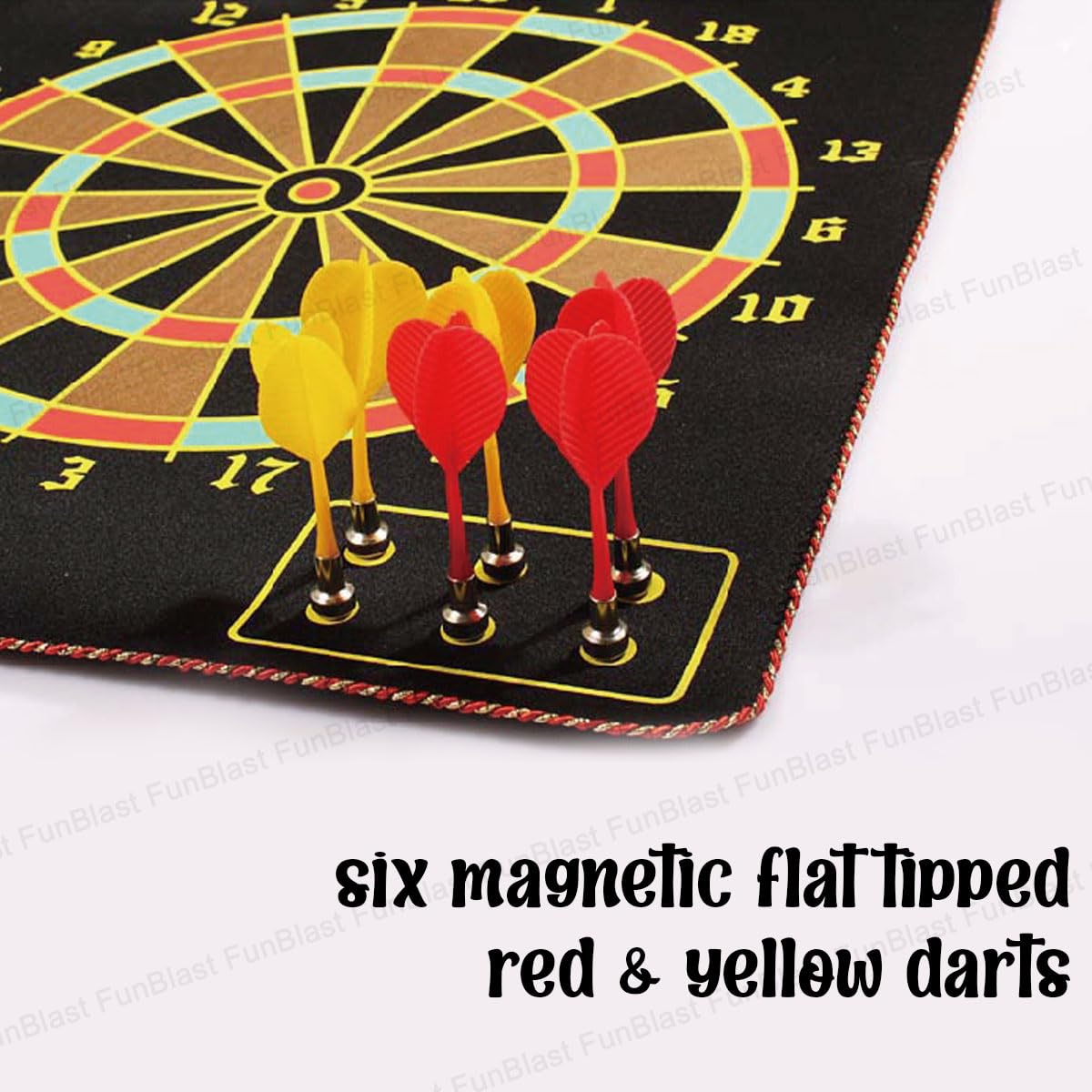 Magnet Dart Board Game for Kids, Double Sided Magnet Dart Board with Darts, Size – 12 Inches