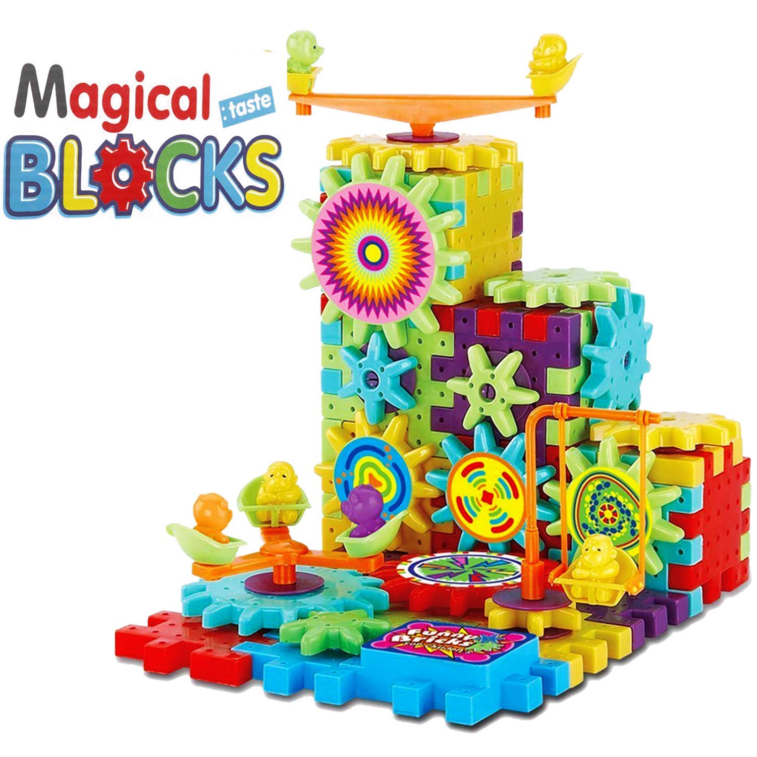 Magical Blocks, Magical Building Blocks 3D Magic Play Stacking Set Diy For Brain Development Educational, Learning & Educational Building Blocks For Kids (Set Of 81 Pcs)
