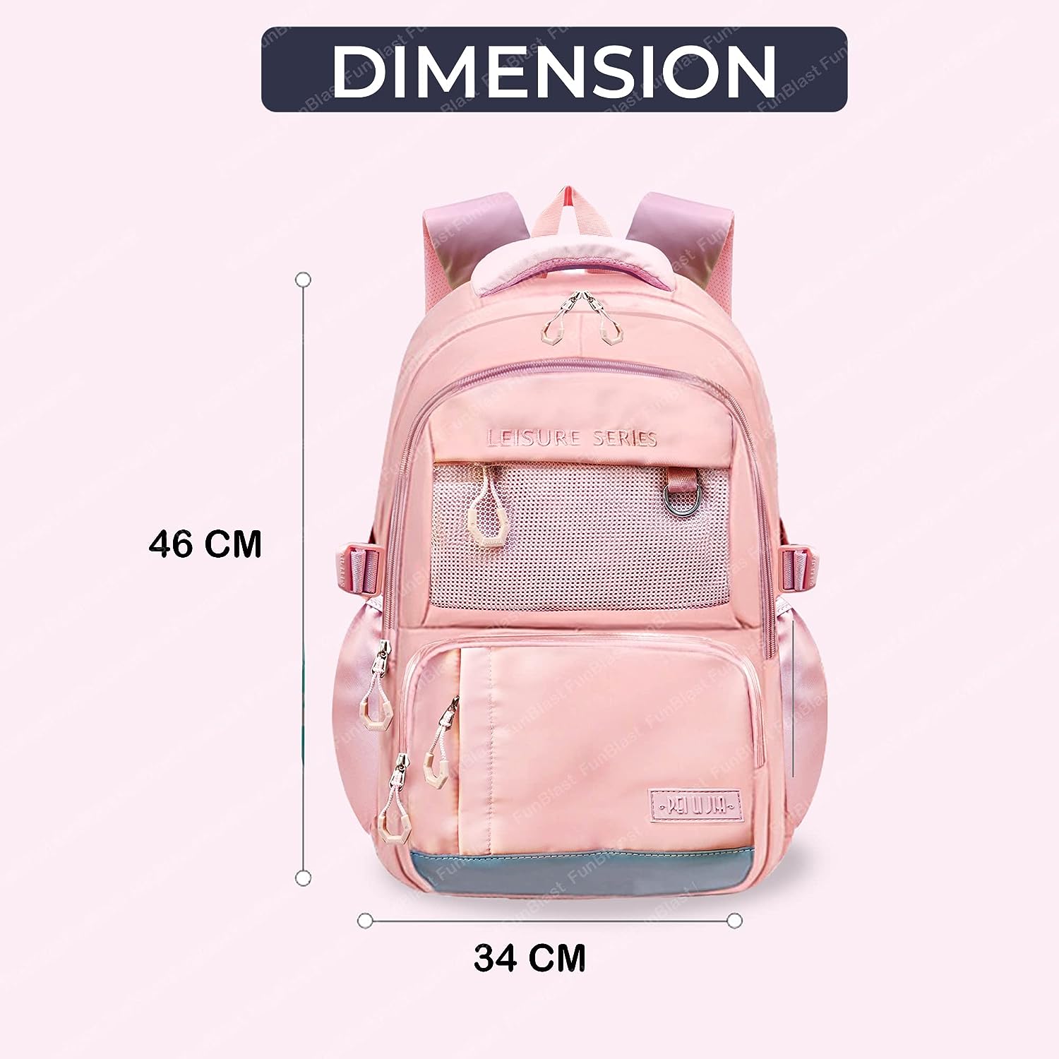 School Bag - School Backpack, College Backpack, Travel Backpack, Office Backpack, Multipurpose Bag for Kids, Casual Bagpack, Picnic Bag for Boys & Girls (46 X 34 X 20 CM)