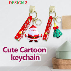 Merry Christmas Keychain for Girls – Kawaii Keychain, Keyring, Key Ring for Girls, Return Gifts for Kids