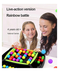 Rainbow Ball Chess Board Game, Game for Kids Puzzle Magic Rainbow Ball Matching Game – 48 Pcs Ball