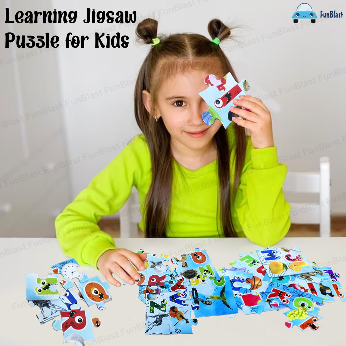 Alphabet Jigsaw Puzzle for Kids Jigsaw Puzzle for Kids of Age 3-5 Years – 48 Pcs (Multicolor, Size 30X22 cm)