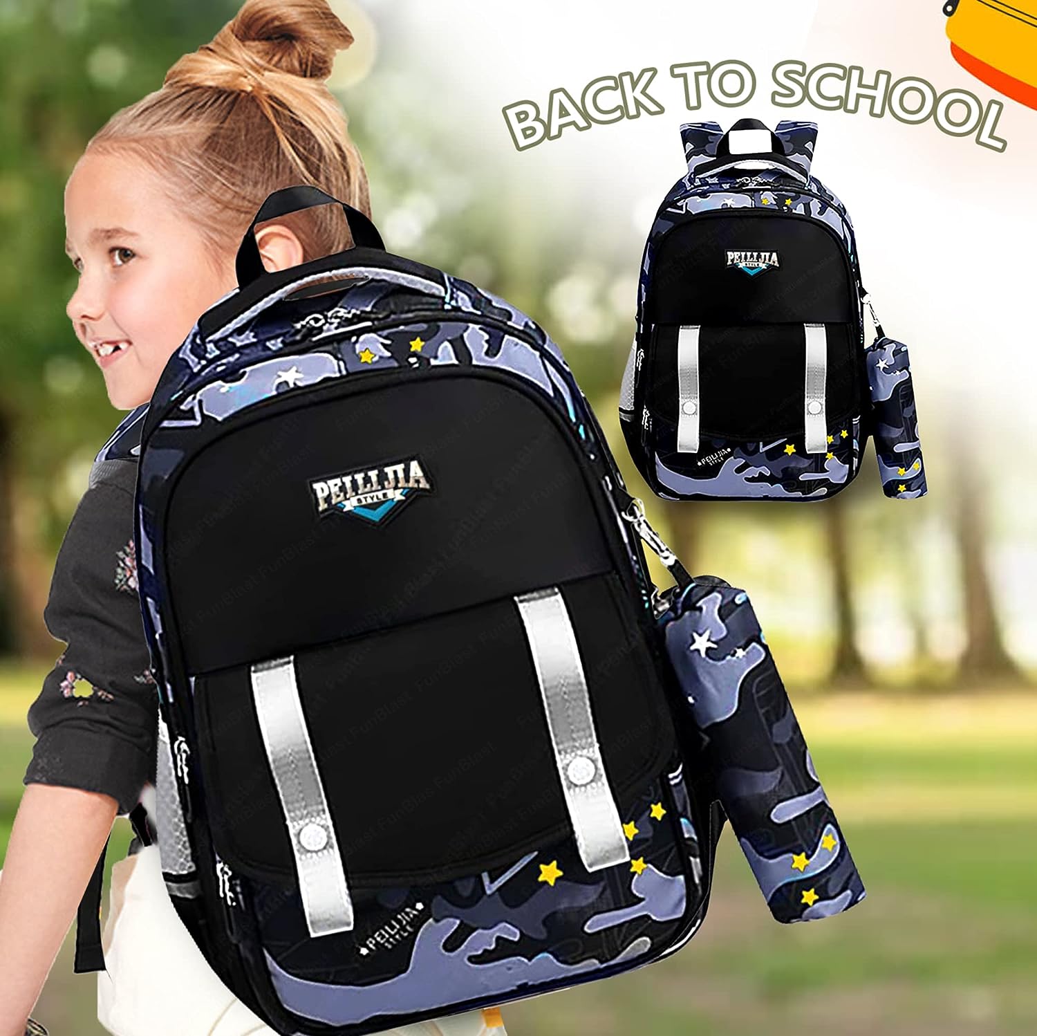 School Bags for Boys – College Bag, Casual Bag, School Bag, Backpack for Kids, Lightweight School Bags, Travel Bag, Picnic Bag (42 X 29 X 18 CM)