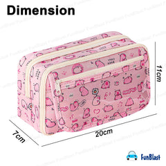 Multipurpose Zipper Pencil Pouch for Kids (Print May Vary)