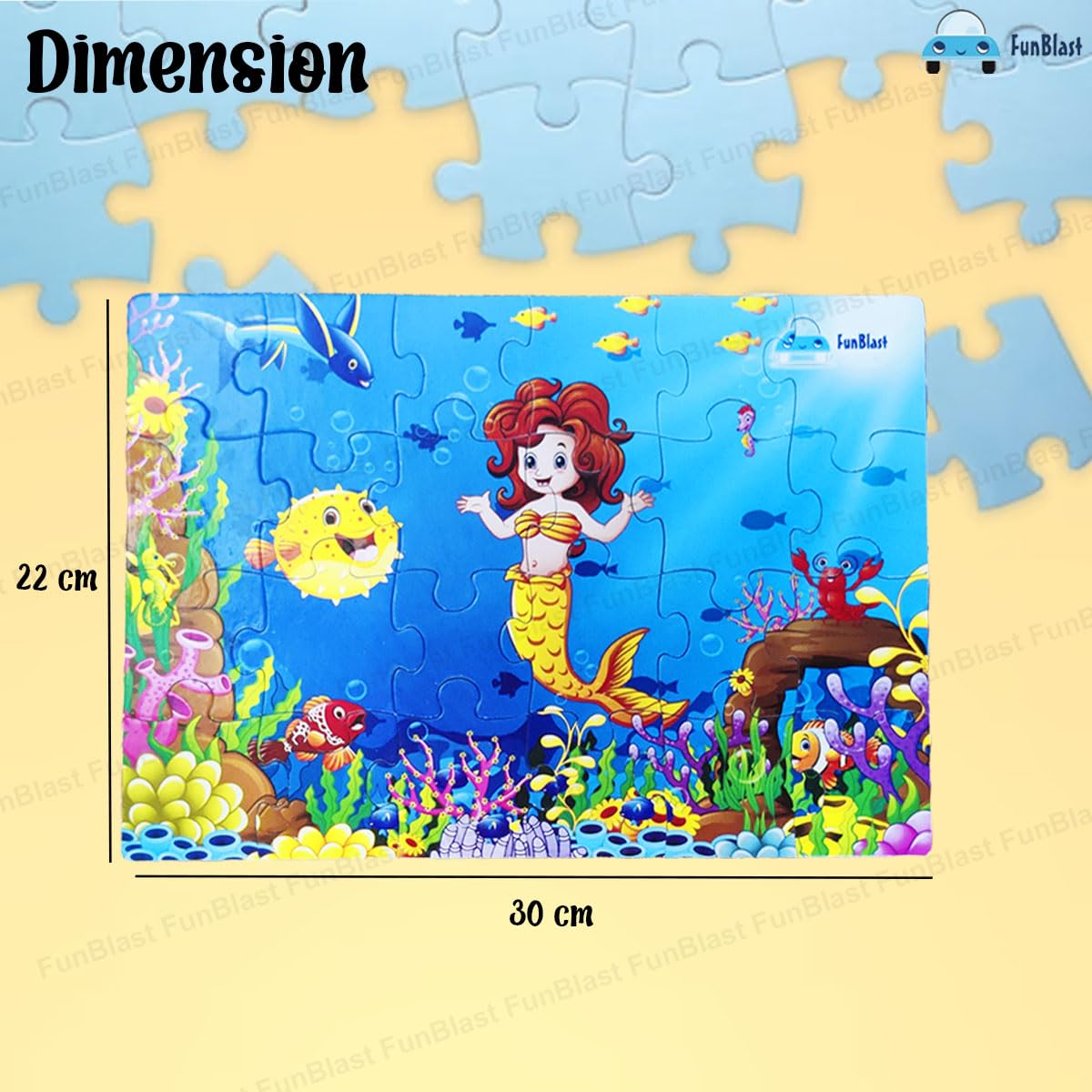 Little Mermaid Jigsaw Puzzle for 4+ Year Old Kids, Jigsaw Puzzle for Kids 24 Pcs