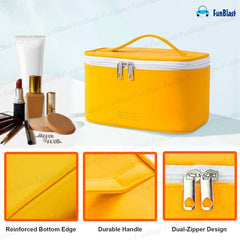 Toiletry Bag with Handle for Women (Yellow)