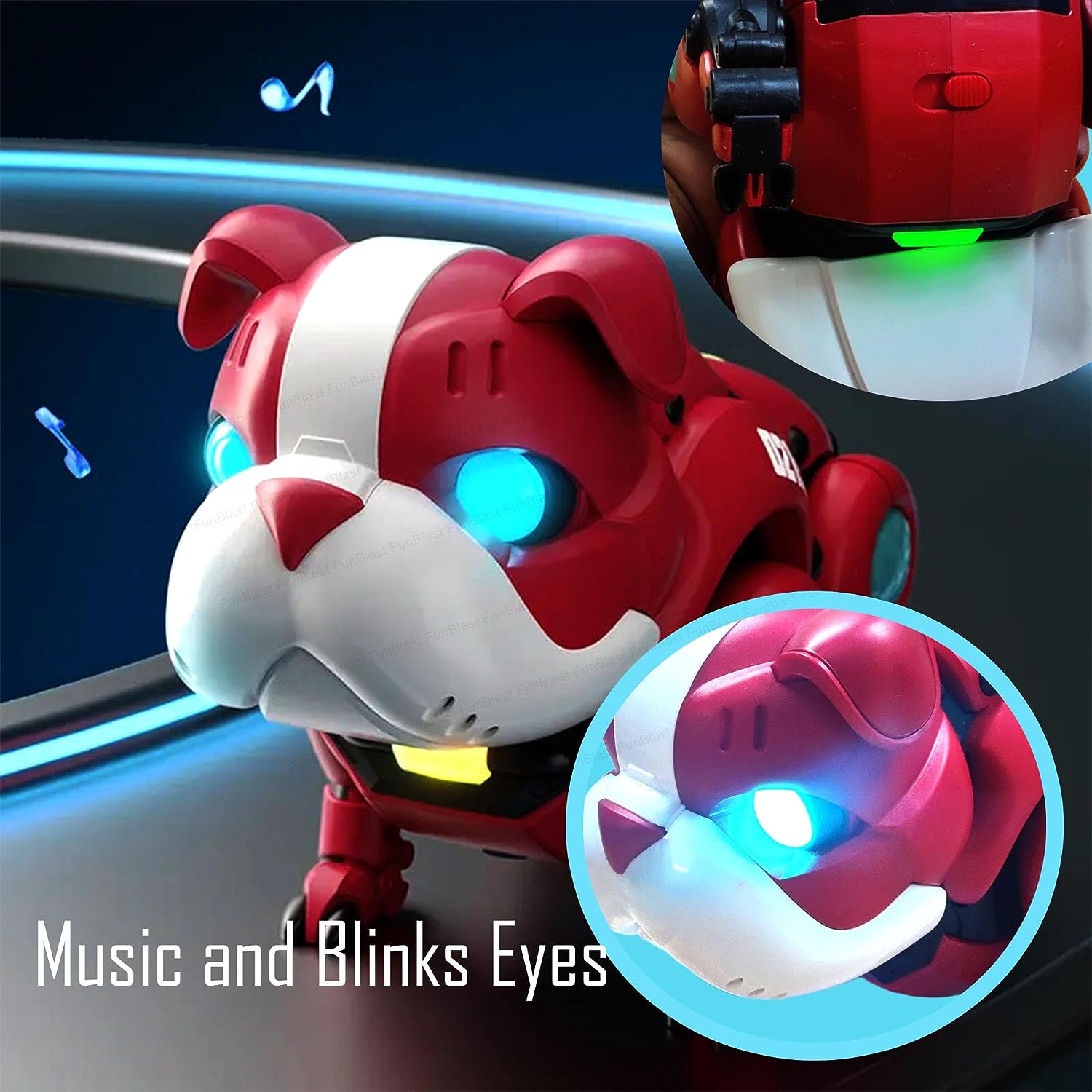 Robot Dog Toy – Musical Dog Robot Toy with Colorful Flashing Lights and Music for Kids Boys Girls, Robot Dog Toy Action Figure, Robot Toys for 3+ Years Old Kids