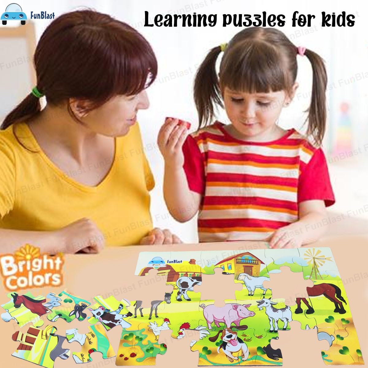 Pet Animal Jigsaw Puzzle for Kids Jigsaw Puzzle for Kids of Age 3-5 Years – 24 Pcs ( Size 30X22 cm)