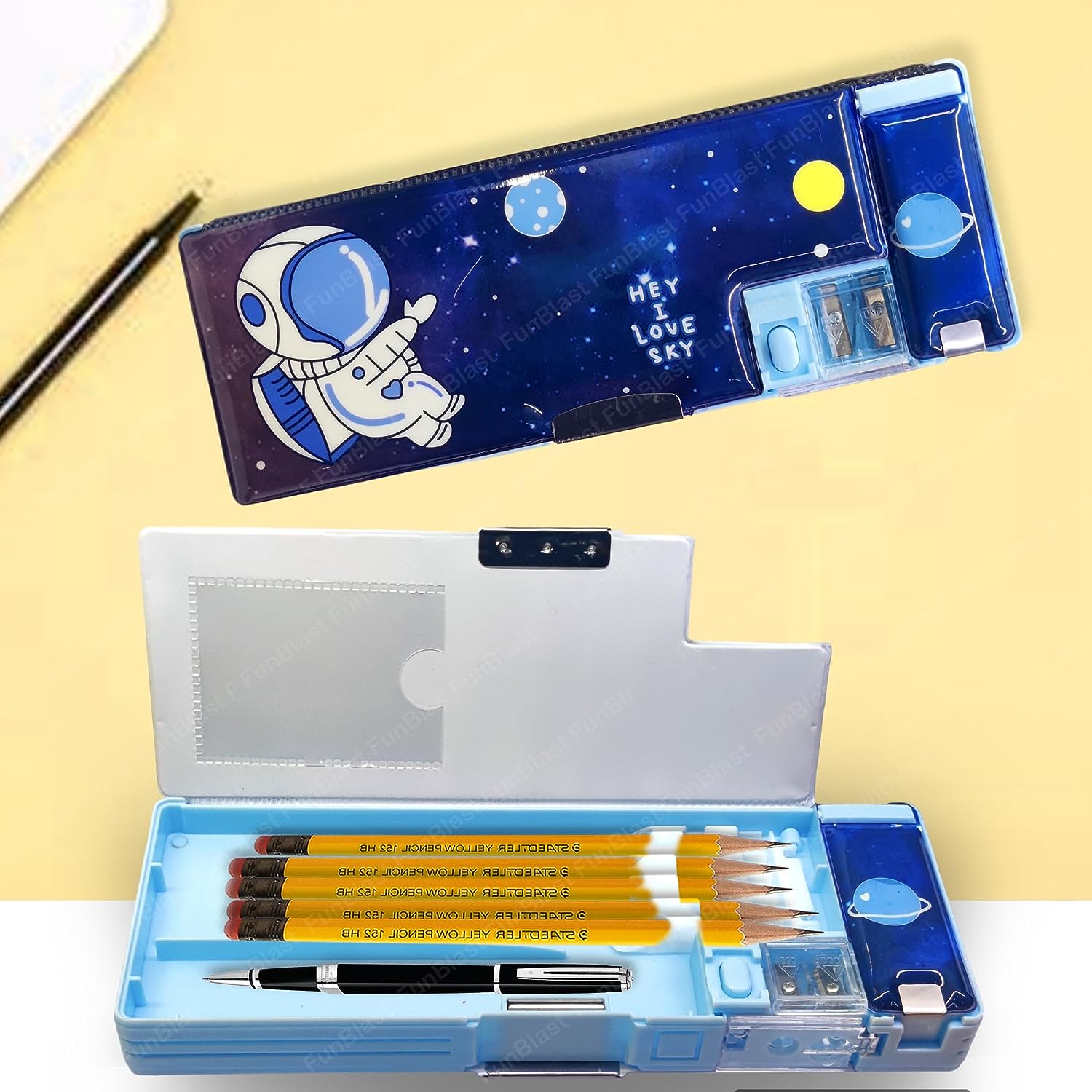 Multifunctional Pencil Box for Kids, Space Pencil Box for Boys, Magnetic  Pencil Box for Boys, Pop up Pencil Box