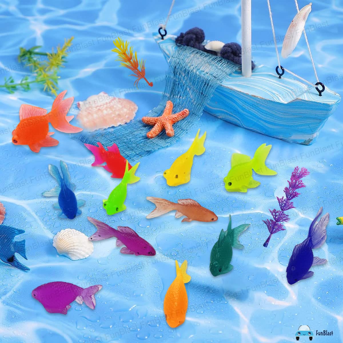 Little Cute Fish Toys – Pack of 12 Pcs Aquatic Sea Animal Toy for Kids, Sea  Marine Animal Figure Playing Set for Kids, Sea Creatures Action Toys for