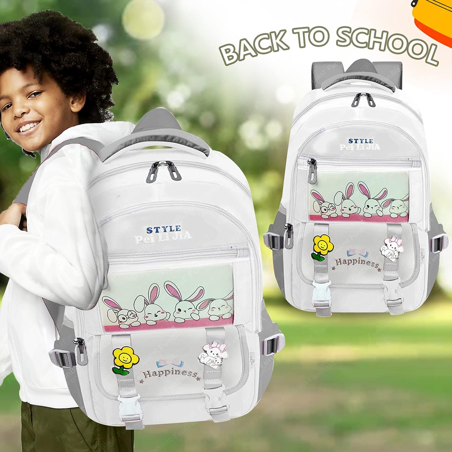 School, Office, Casual Multipurpose Backpack - School and College Bags for students, Large Capacity Bag for Boys Girls Kids, Travel Bag, Picnic Bag