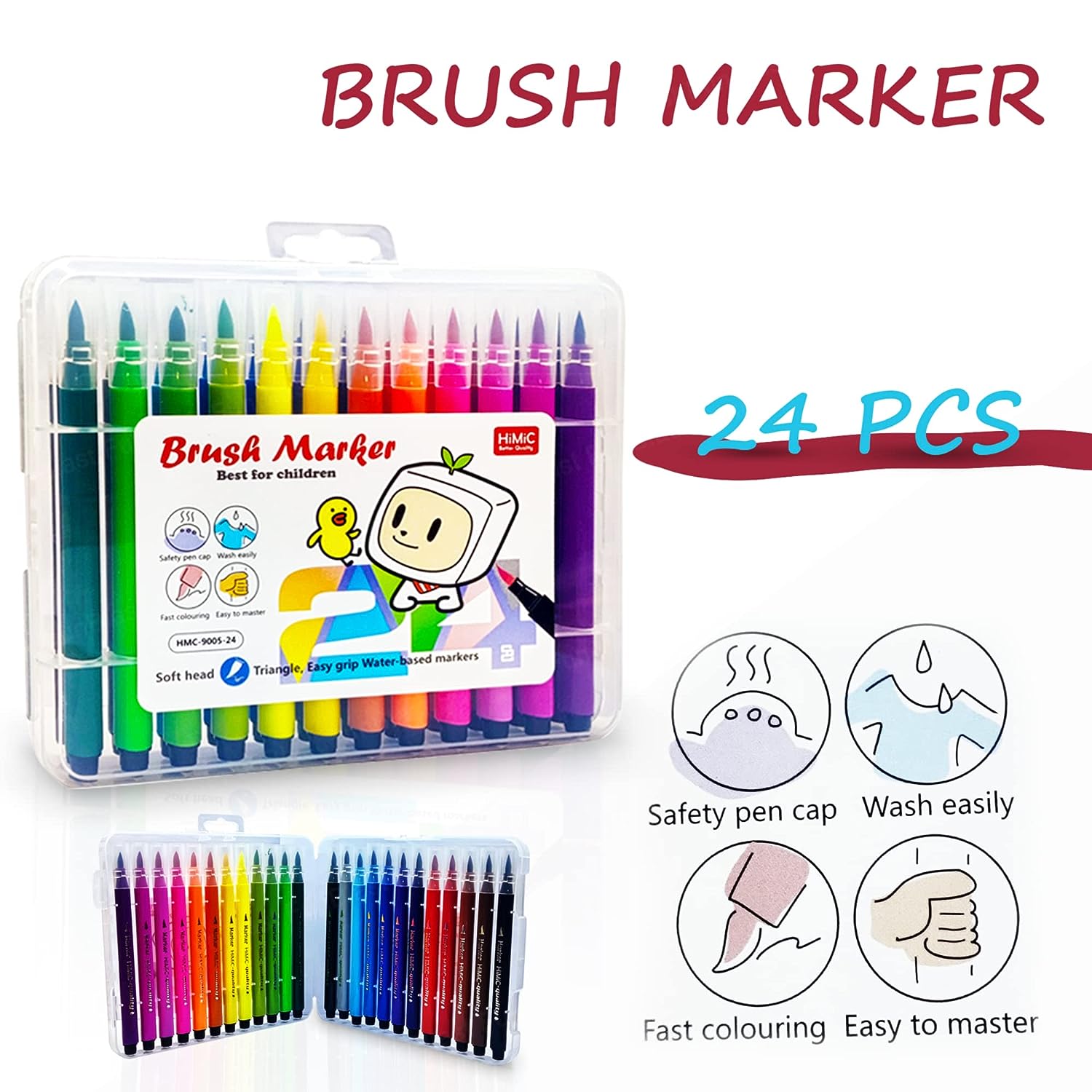 Brush-Sketch Markers Pens For Artists-Coloring Kit Art Markers,Finelin –  FunBlast