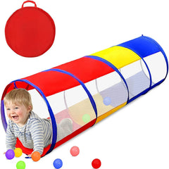 Tunnel Tent for Kids, Foldable Outdoor Tunnel for Toddlers, 6 Feet Long Tunnel Tent for Kids, Girls and Boys, Pop-Up Activity Toys