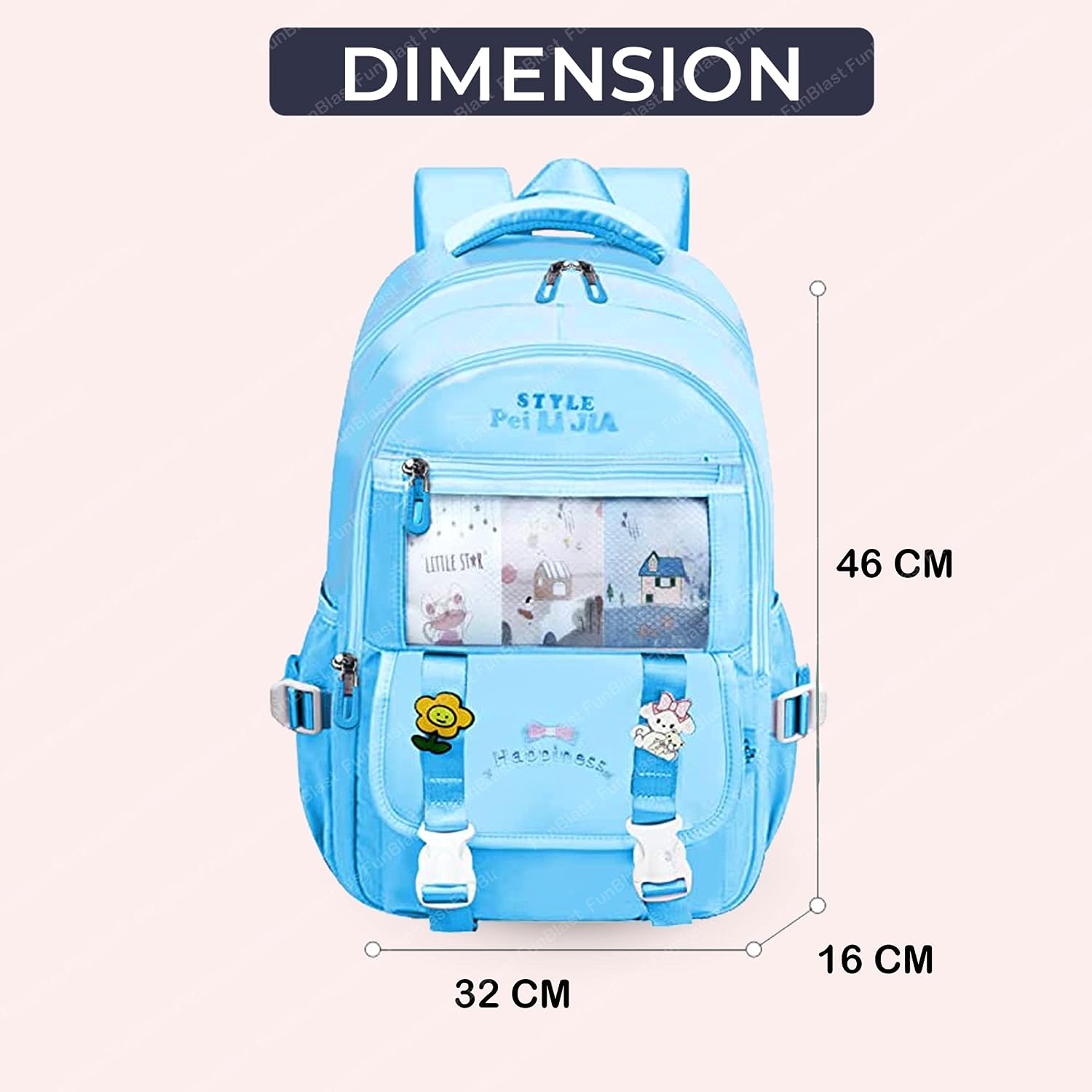 School, Office, Casual Multipurpose Backpack - School and College Bags for students, Large Capacity Bag for Boys Girls Kids, Travel Bag, Picnic Bag