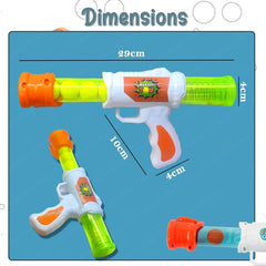 Shooting Ball Gun Air Pressure Foam Balls Shooting Gun Toy Set, Soft Ball Air Shooting Gun, Toy Gun Set with 5 Soft Balls for Kids, Boys and Girls