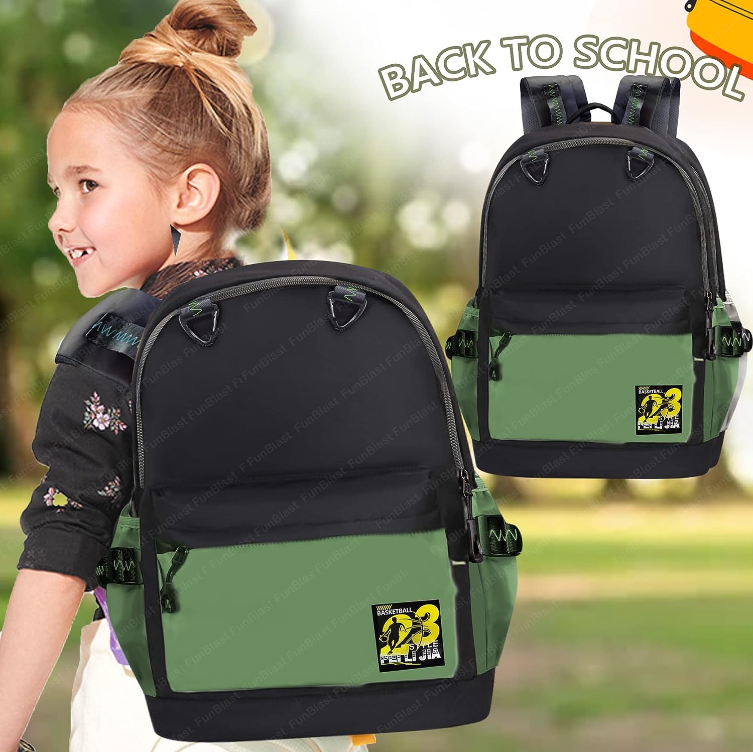 School Bag - School Backpack, College Backpack, Travel Backpack, Office Backpack, Multipurpose Bag for Kids, Casual Bagpack, Picnic Bag for Boys & Girls (46 X 34 X 20 CM)