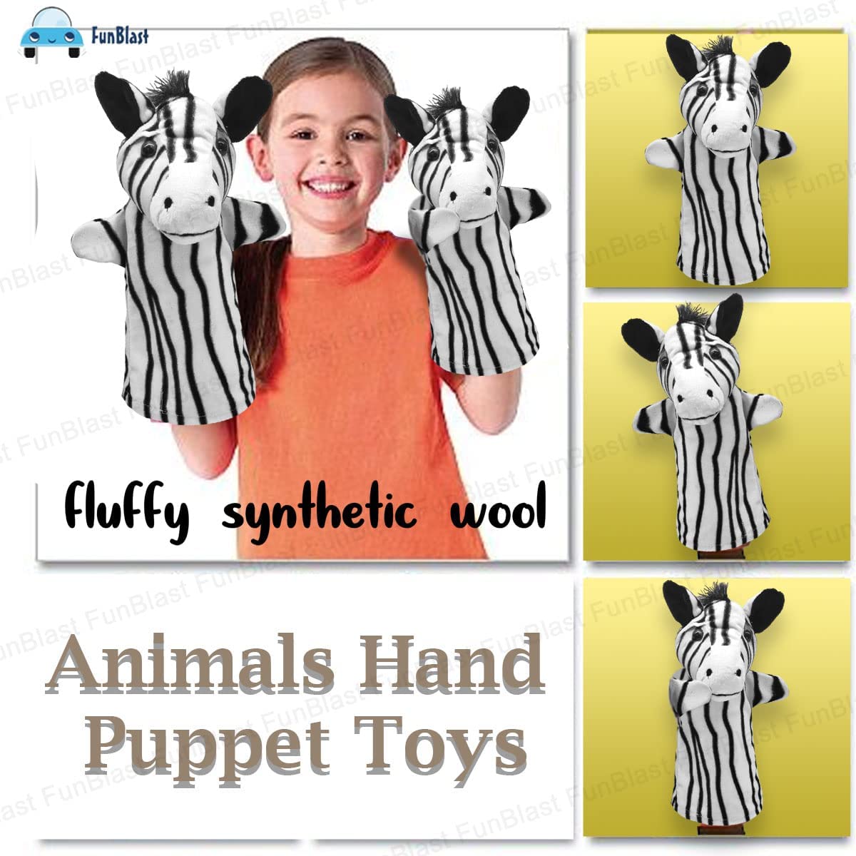 Hand Puppets for Kids - Soft Hand Puppets for Kids, Story Telling Puppet for Kids, Hand Puppet Toy, Plush Animals Hand Puppet Toys, Fun Play Learning Toys