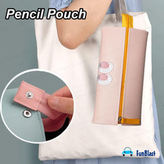 Multipurpose Zipper Pencil Pouch for Kids & College Students (Pink)