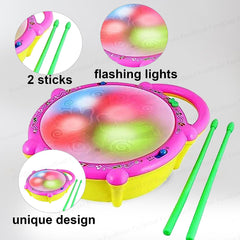 Flash Drum for Kids - Musical Drum Toy, Sound and Light Toys for Kids, Musical Instrument Toy, Baby Toy for 2 3 4 Year Kid Boy Girl